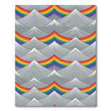 Rainbow Mountain Geometric Area Rug