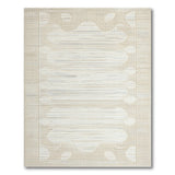 Modern Beige Geometric Woven Area Rug