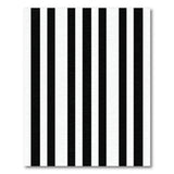 Bold Black White Vertical Stripe No. 22 Area Rug