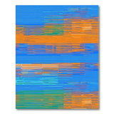 Geometric Modern Vibrant Multi-Color Striped Geometric Area Rug