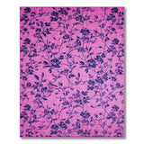 Pink Vibrant Pink Navy Floral Vine Area Rug