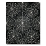 Intricate Spider Web Area Rug - Black White