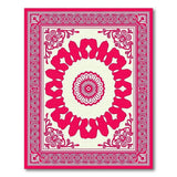 Traditional Persian Pink Vibrant Pink Persian Medallion Area Rug