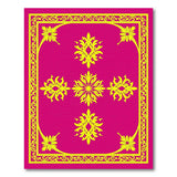 Vibrant Pink Yellow Ornate Floral Persian Rug