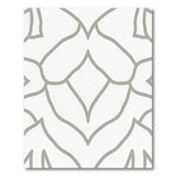 Soft Grey Geometric Lattice Area Rug