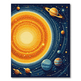 Pixel Solar System Area Rug