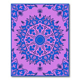 Floral Vintage Purple Purple Mandala Floral Area Rug