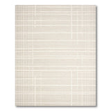 Beige Grid Lattice Geometric Area Rug