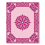 Ornate Pink Persian Mandala Area Rug