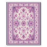 Purple Floral Persian Purple Area Rug