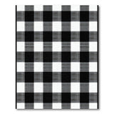 Rustic Farmhouse Black and White Black White Buffalo Check Plaid Area Rug