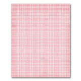 Soft Pink Gingham Plaid Area Rug