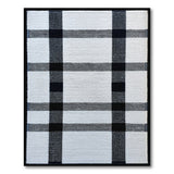 Black White Buffalo Check Geometric Modern Area Rug