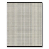 Neutral Grid Stripe Woven Area Rug