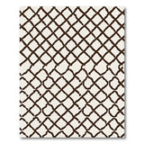 Brown Lattice Trellis Area Rug