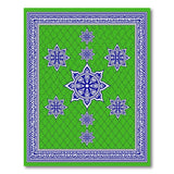Emerald Green Persian Mandala Star Area Rug