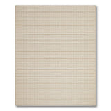 Coastal Beach Beige and Neutral Beige Striped Woven Area Rug