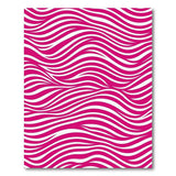 Bold Pink Wavy Stripe Area Rug