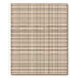 Tan Brown Checkered Rustic Farmhouse Rug