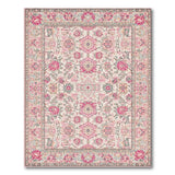 Pink Pink Persian Floral Medallion Area Rug