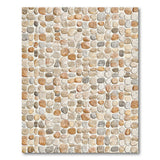 Pebble Mosaic Beige Neutral Area Rug