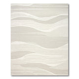 Abstract Wavy Grey Textured Area Rug