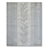 Grey Chevron Zigzag Geometric Area Rug