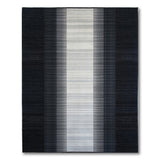 Black and White Black White Halftone Gradient Area Rug
