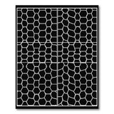 Geometric Modern Black White Hexagon Geometric Area Rug