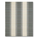 Modern Vertical Grey Striped Area Rug