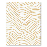 Abstract Area Beige and Neutral Wavy Beige Abstract Area Rug