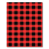 Red Classic Red Black Buffalo Check Area Rug