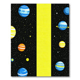 Cosmic Planets Stars Kids Area Rug