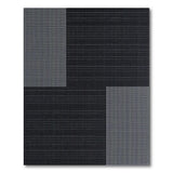 Modern Grey Grid Block Area Rug