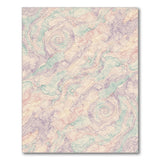 Pastel Swirl Spiral Washable Area Rug