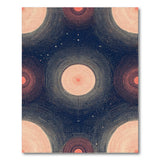 Navy Coral Orbit Dot Area Rug
