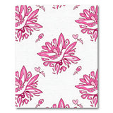 Whimsical Pink Bird-Flower Area Rug