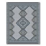 Traditional Persian Blue and Teal Intricate Blue Persian Area Rug