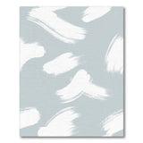 Grey Abstract Brushstroke Washable Area Rug