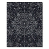 Black White Celestial Starburst Area Rug