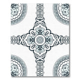 Blue and Teal Intricate Blue Teal Persian Mandala Area Rug