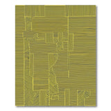 Bold Yellow Black Stripe Geometric Rug