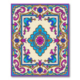 Vibrant Traditional Persian Medallion Area Rug