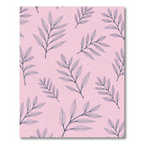 Blush Pink Leaf Outline Area Rug