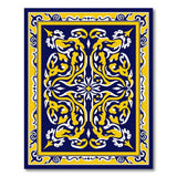 Multi-color and Patterns Navy Blue Gold Ornate Persian Area Rug