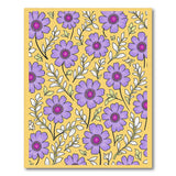 Purple Daisy Floral Vintage Area Rug