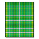 Vibrant Green Yellow Plaid Area Rug