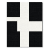 Black White Heritage Tribal No. 5 Area Rug
