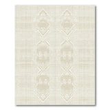 Beige Geometric Diamond Weave Area Rug