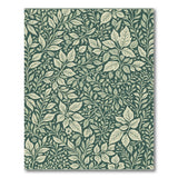 Emerald Green Botanical Leaf Area Rug
